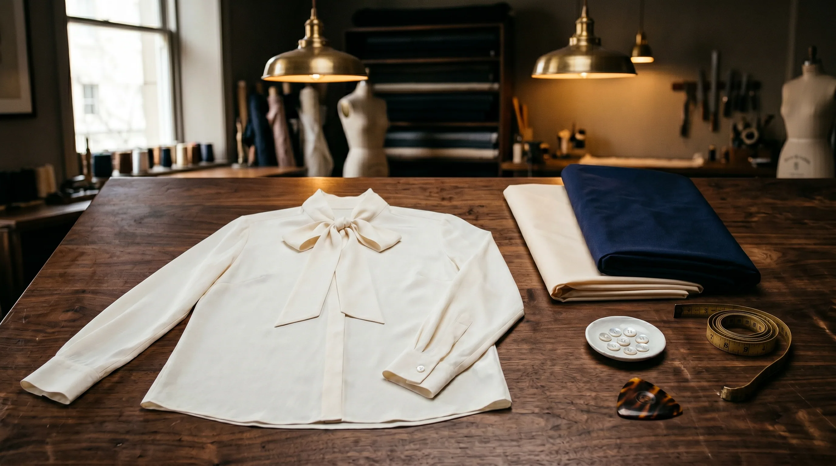 Elegant bespoke blouse