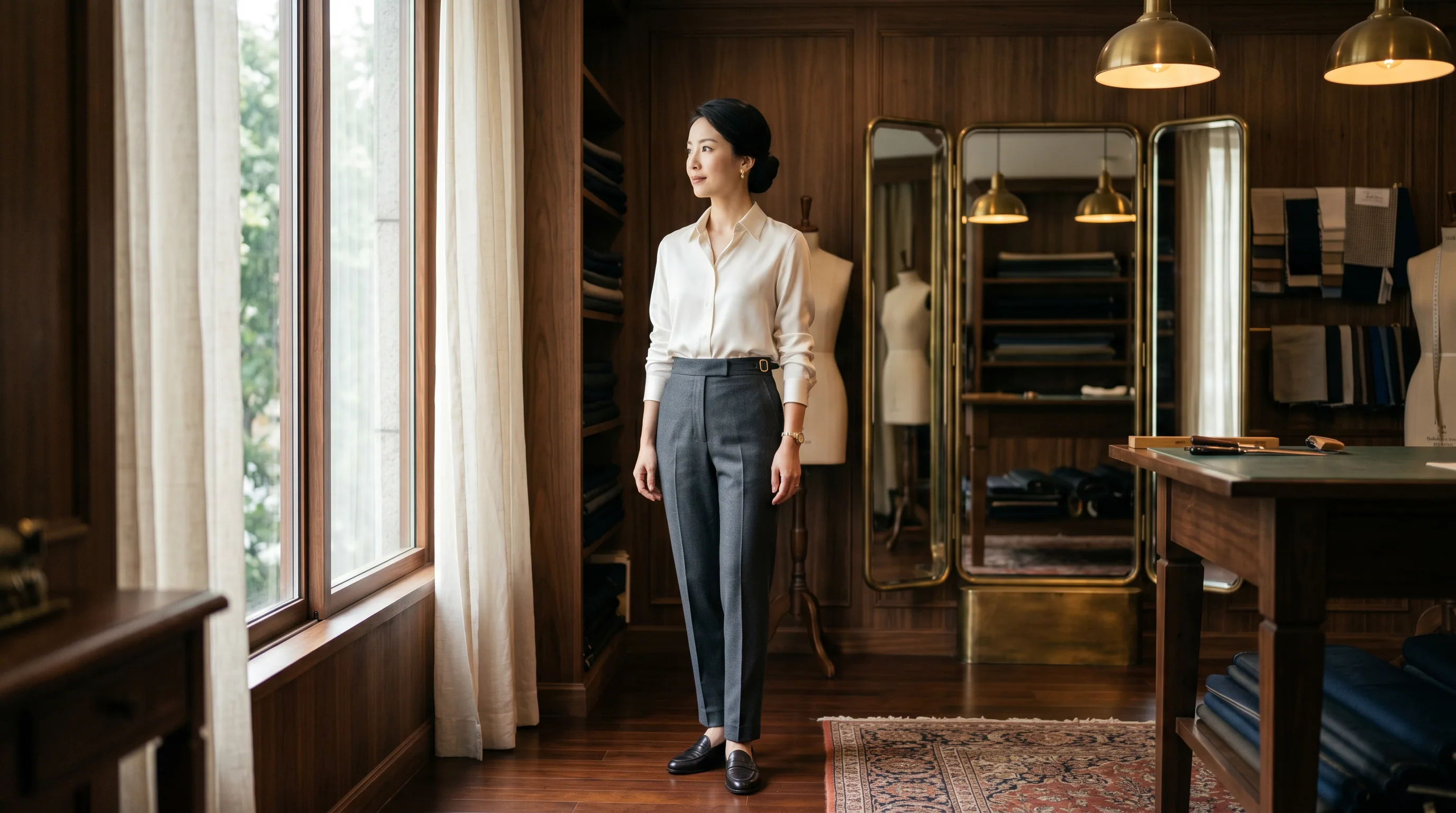 Elegant tailored trousers